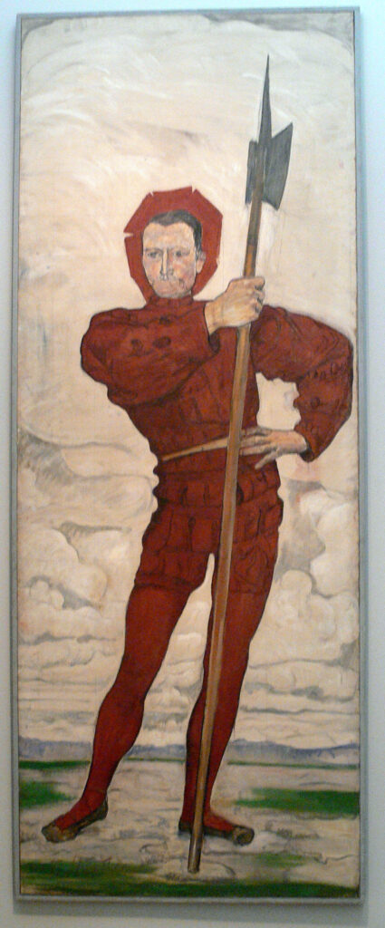 The Halberdier (1895) - Ferdinand Hodler Tablo