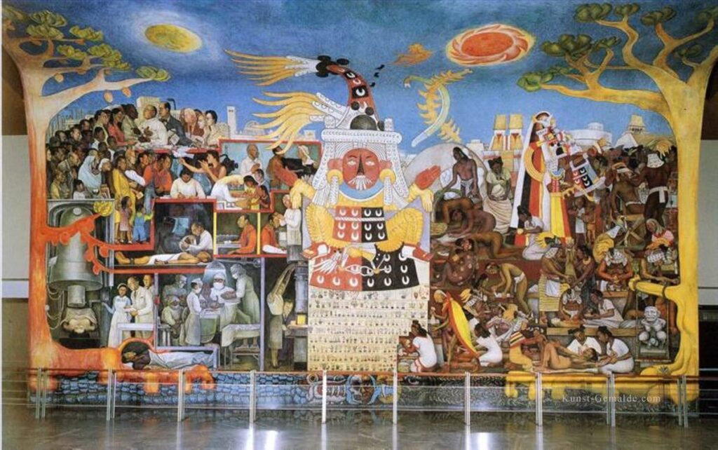 The History of Medicine in Mexico The People’s Demand for Better Health (1953) - Diego Rivera Tablo