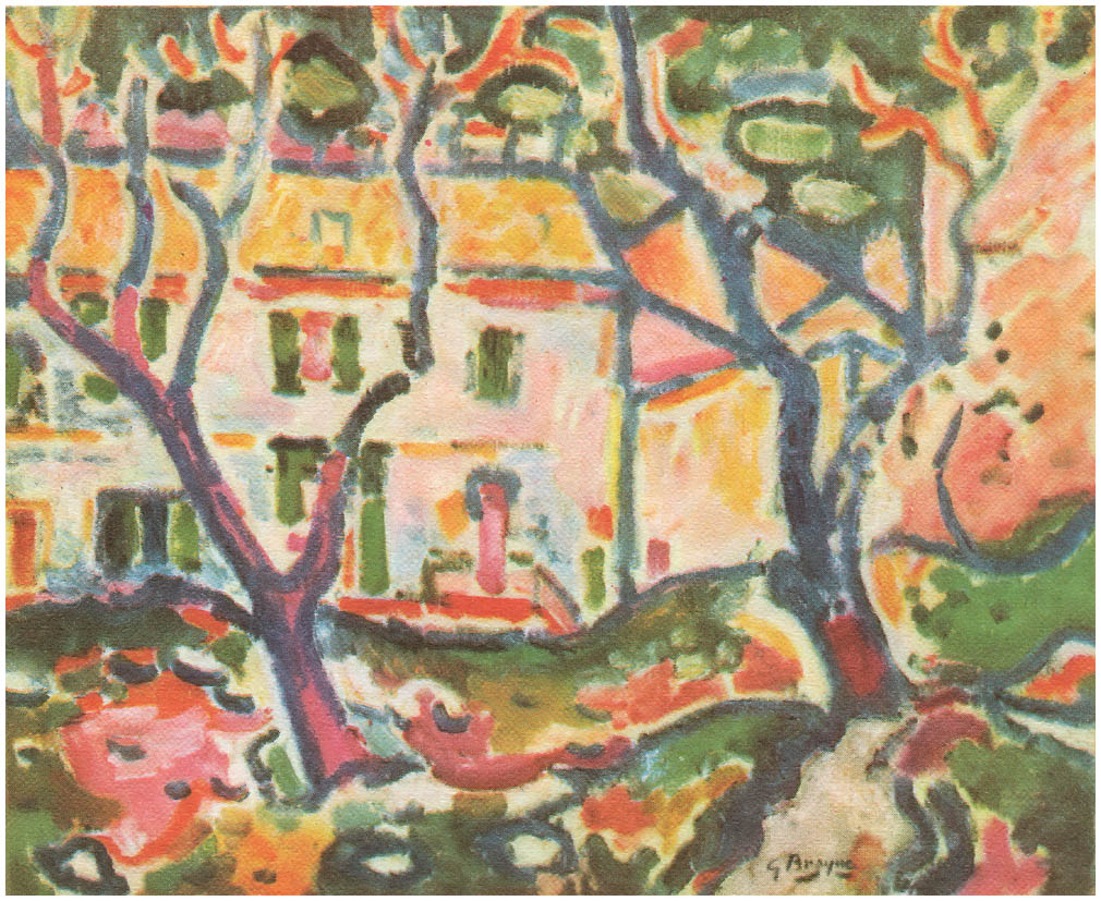 The House Behind the Trees (1906) - Georges Braque Tablo