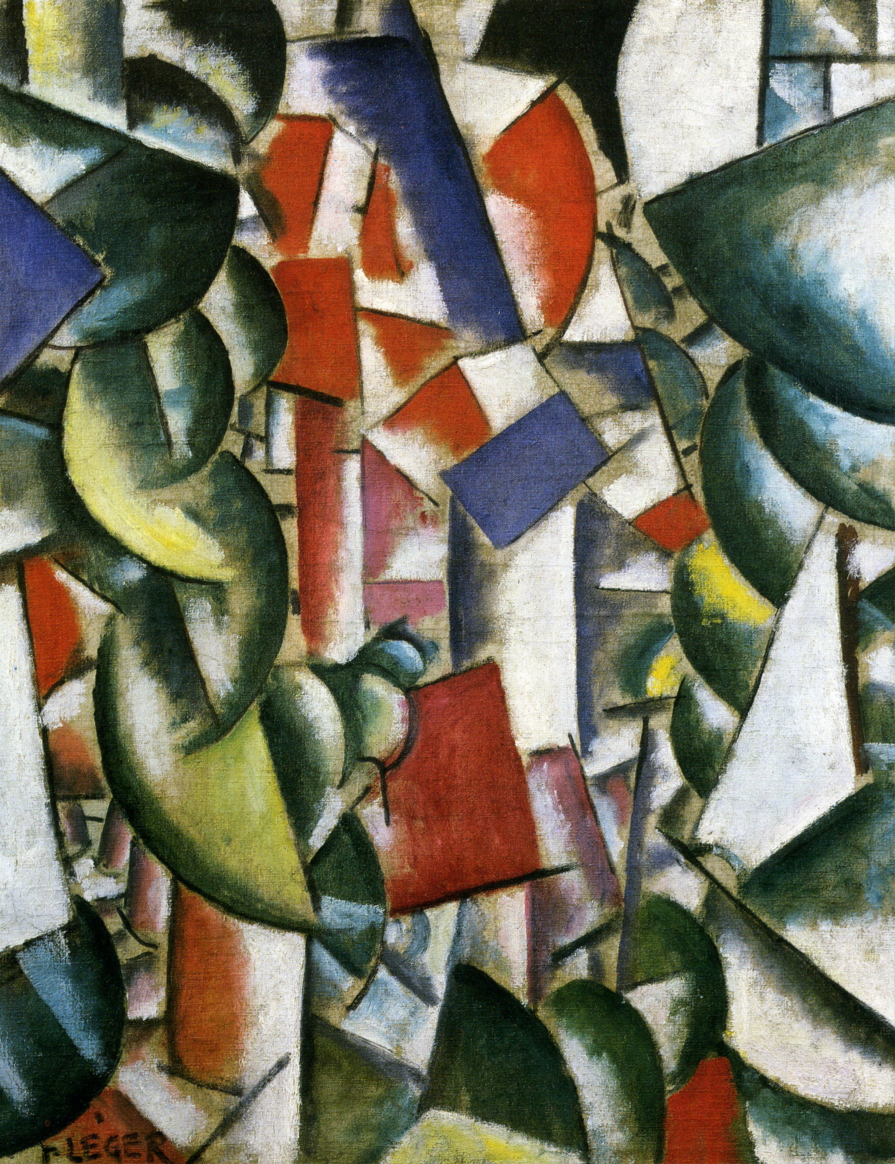 The House under the trees (1913) - Fernand Léger Tablo