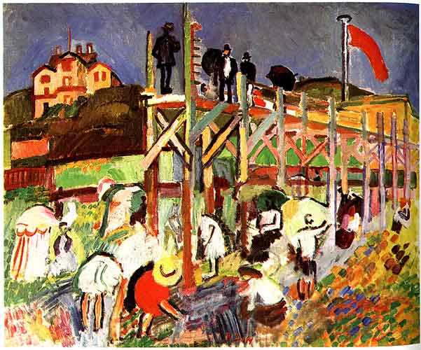 The Jetty at Sainte Adresse (1906) - Raoul Dufy Tablo