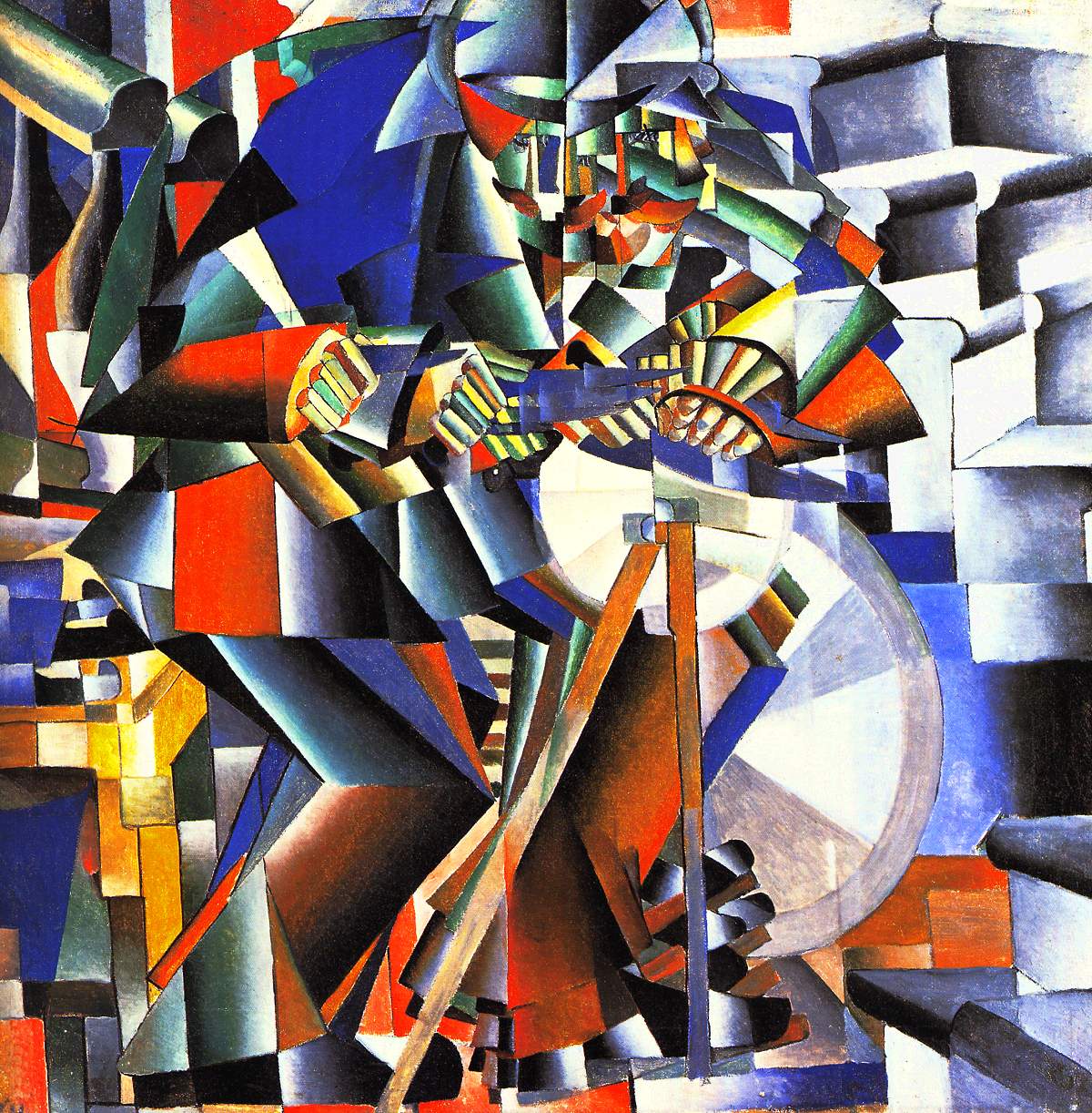 The Knife Grinder (1912) - Kazimir Malevich Tablo