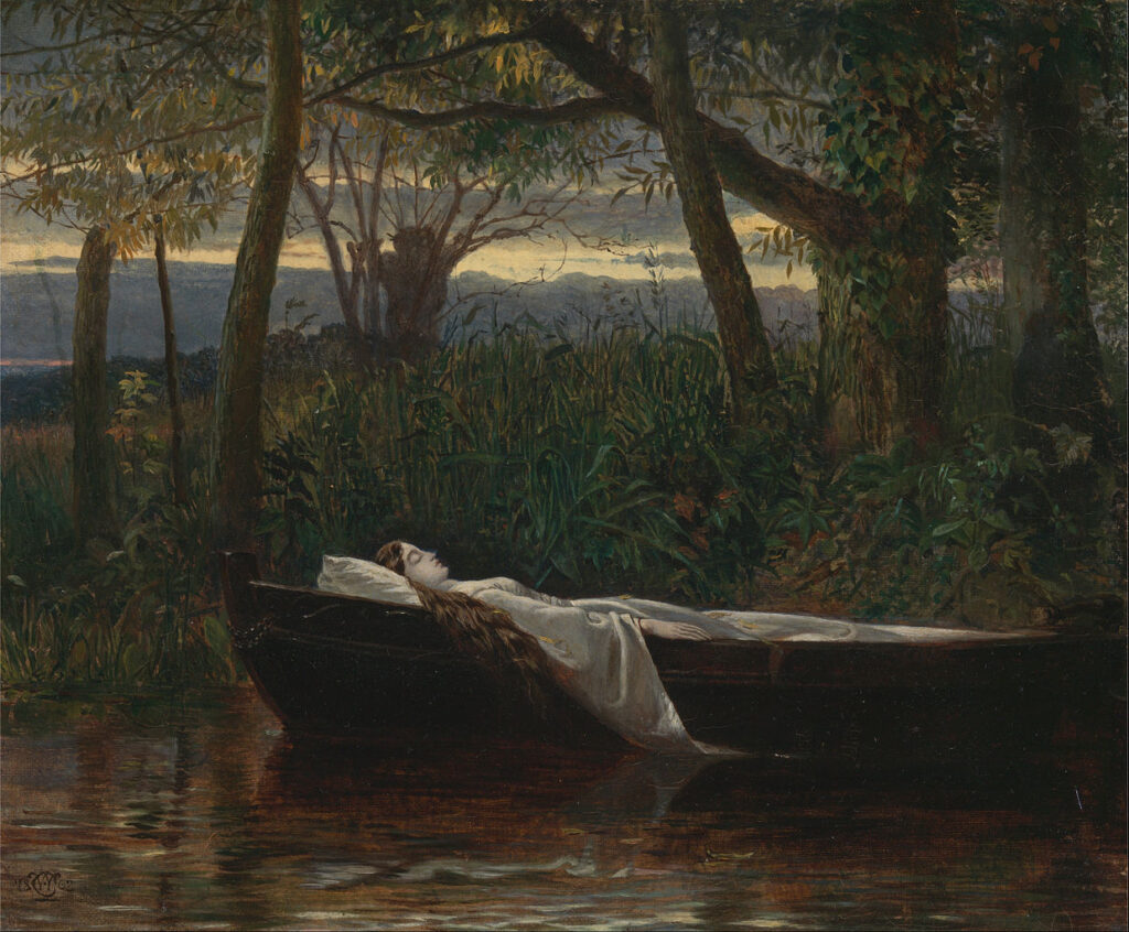 The Lady of Shalott (1862) - Walter Crane Tablo