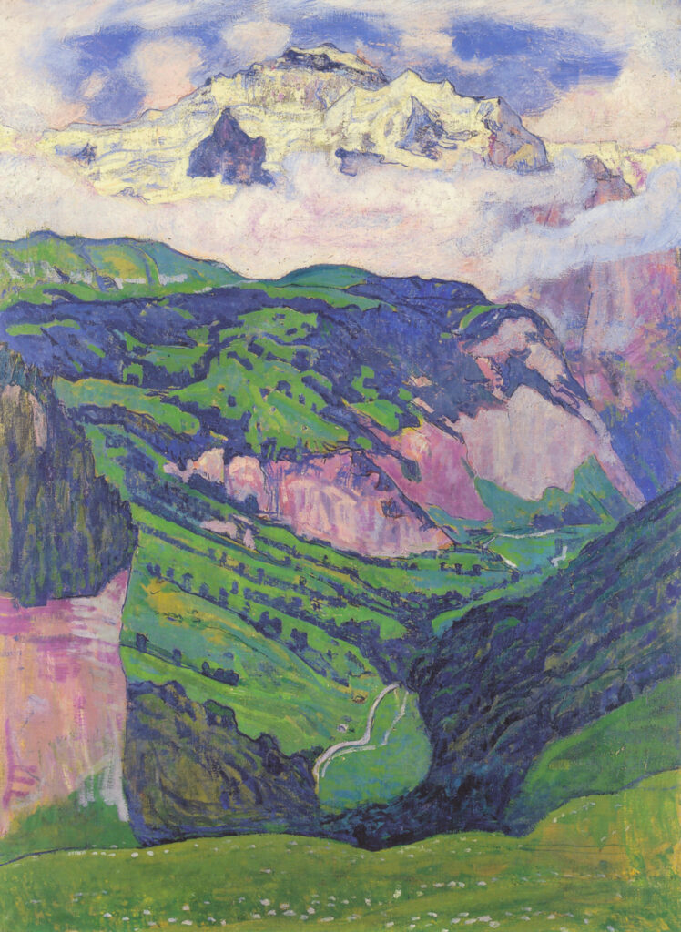 The Lady of the Isenfluh (1902) - Ferdinand Hodler Tablo