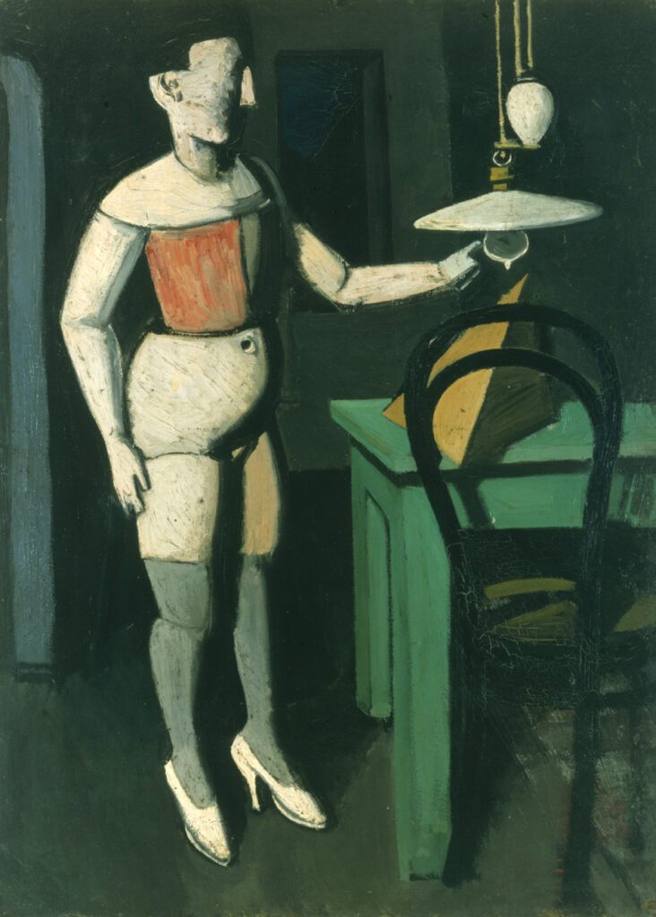 The Lamp (1919) - Mario Sironi Tablo