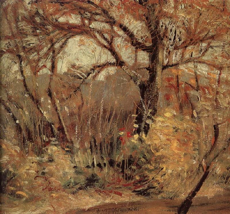 The Landscape of Autumn (1919) - Grant Wood Tablo
