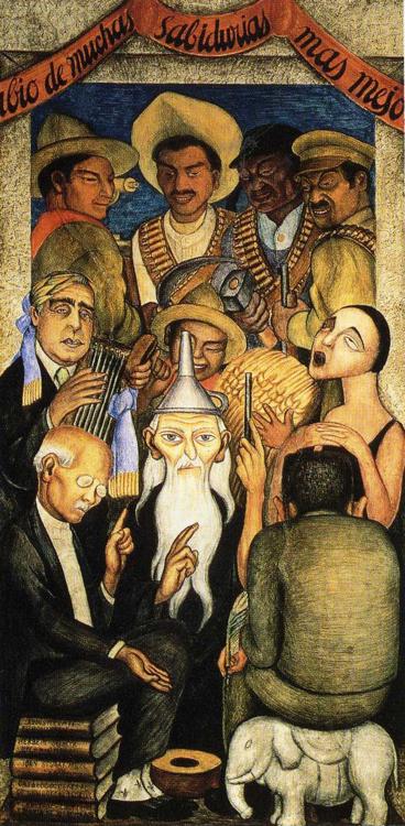 The Learned (1928) – Diego Rivera Tablo