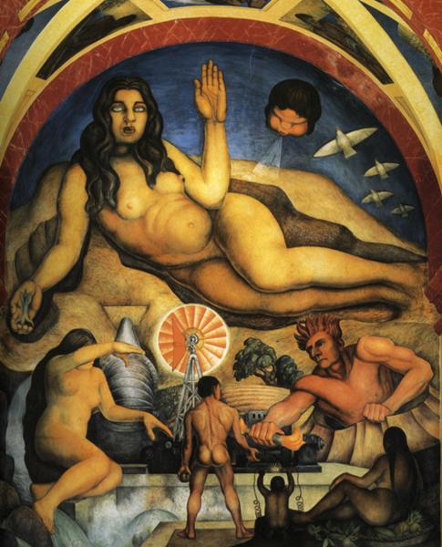 The Liberated Earth with The Powers of Nature Controlled by Man (1926) – Diego Rivera Tablo