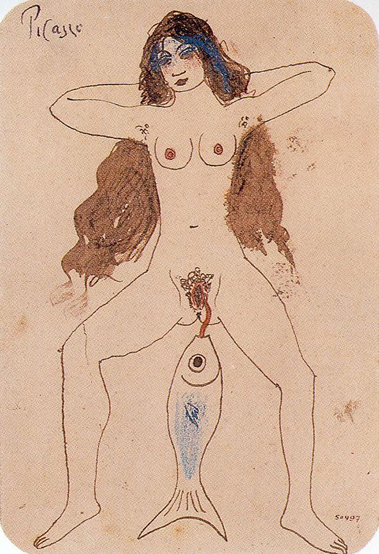 The Mackerel (1903) - Pablo Picasso Tablo