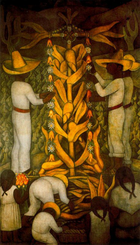 The Maize Festival (1923) – Diego Rivera Tablo
