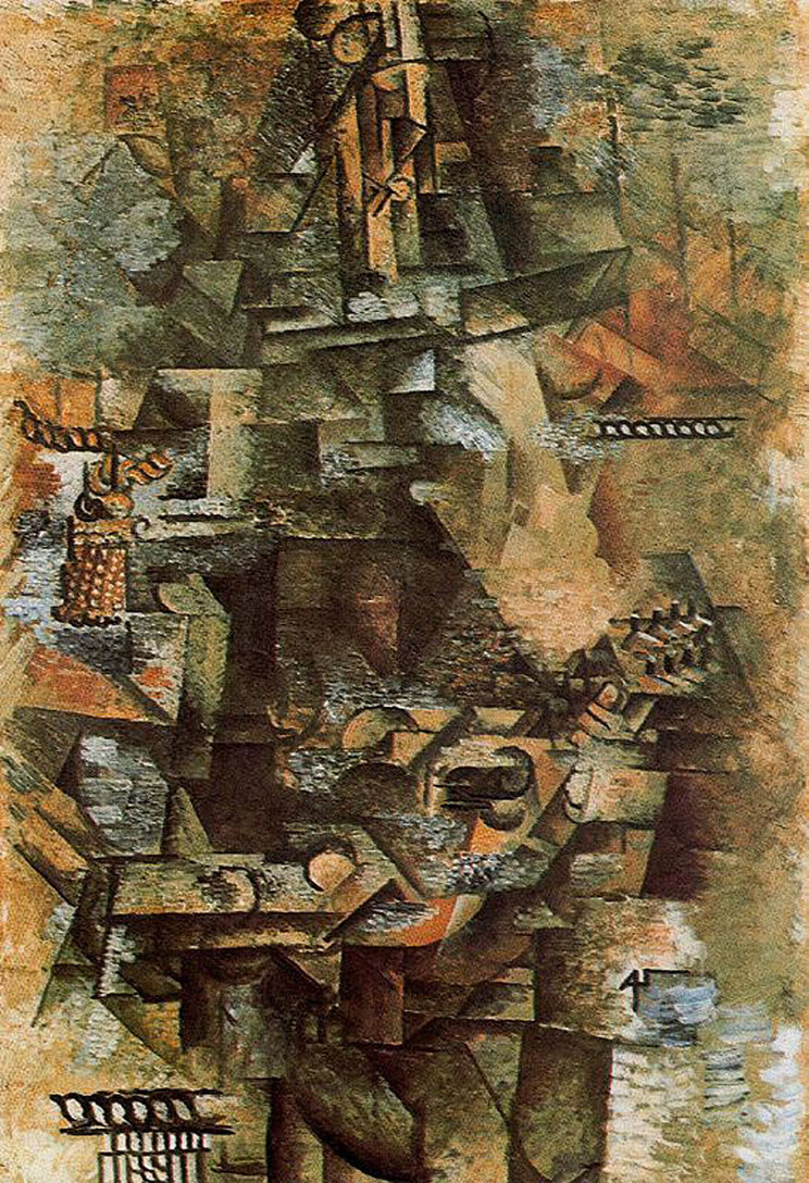 The Mandolinist (1911) - Pablo Picasso Tablo