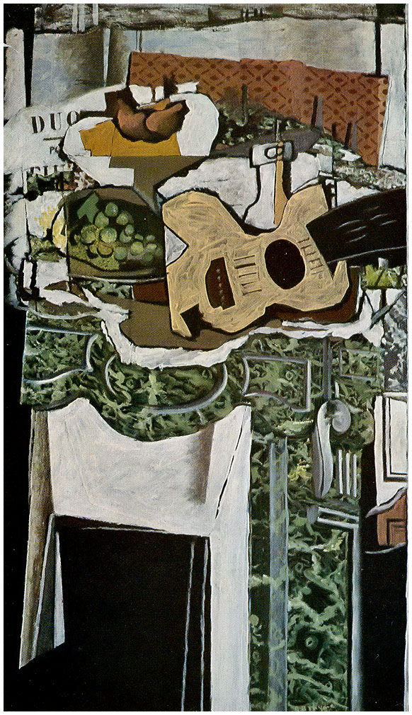 The Mantelpiece (1925) - Georges Braque Tablo