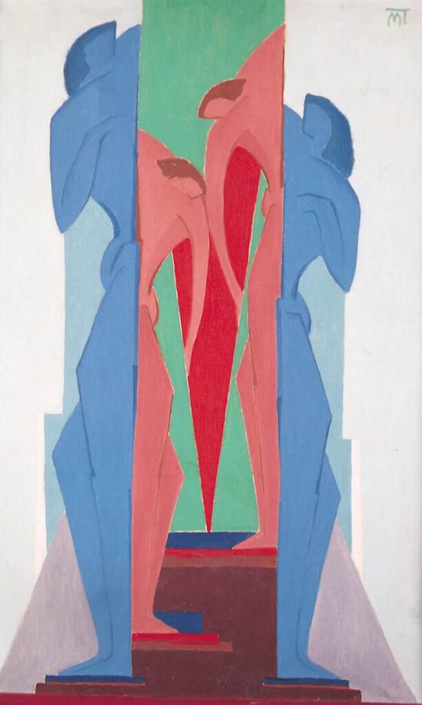 The Manual Workers and the Intellectuals (1927) – János Mattis-Teutsch Tablo
