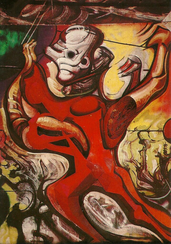 The March of Humanity (detail) – David Alfaro Siqueiros Tablo