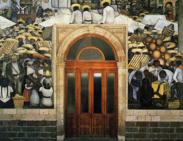 The Market (1923) – Diego Rivera Tablo