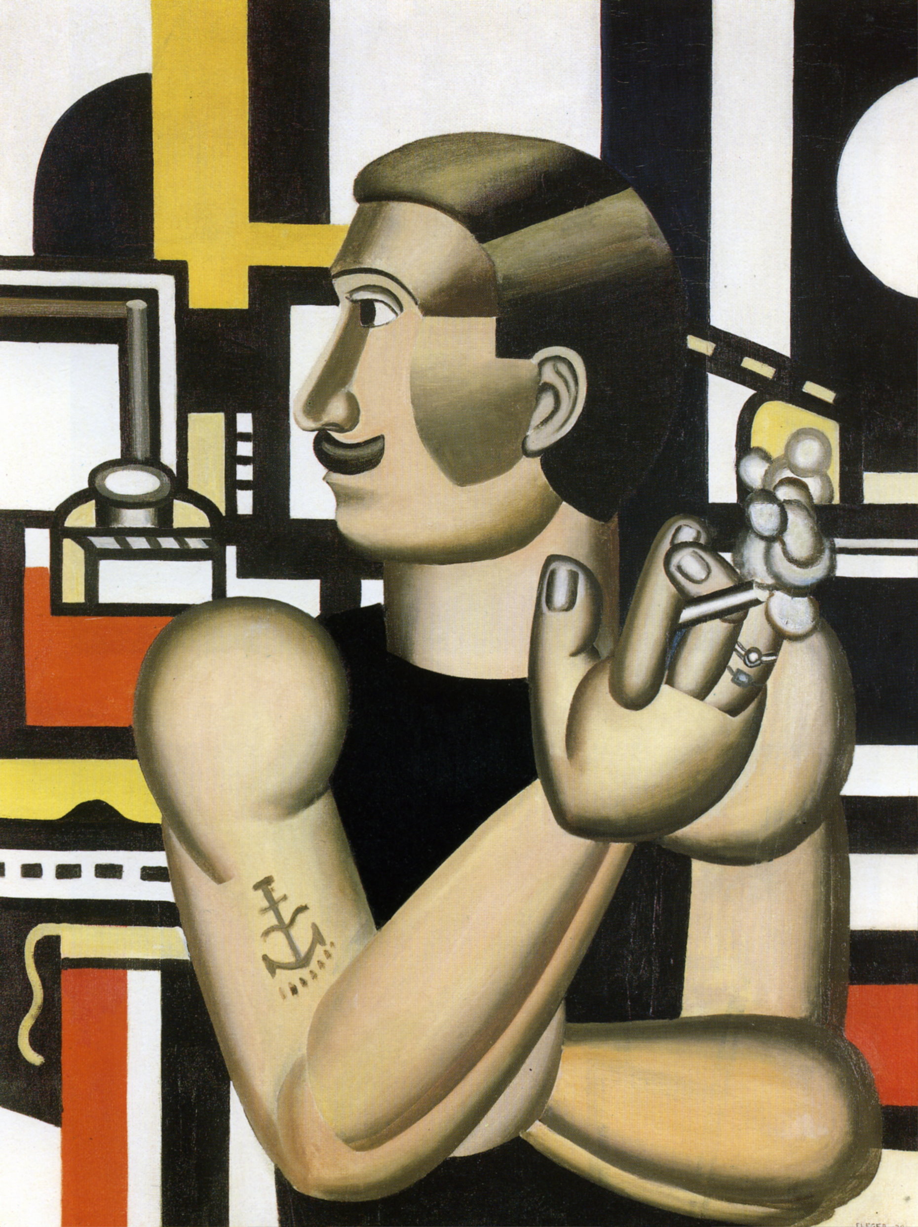 The Mechanic (1920) - Fernand Léger Tablo