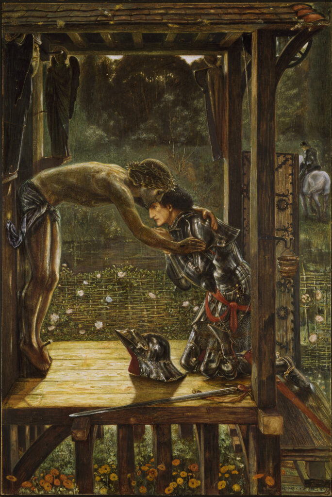 The Merciful Knight (1863) - Edward Burne-Jones Tablo