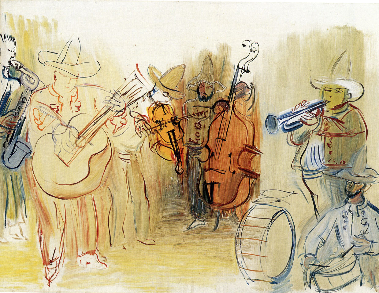 The Mexican Orchestra (1951) - Raoul Dufy Tablo