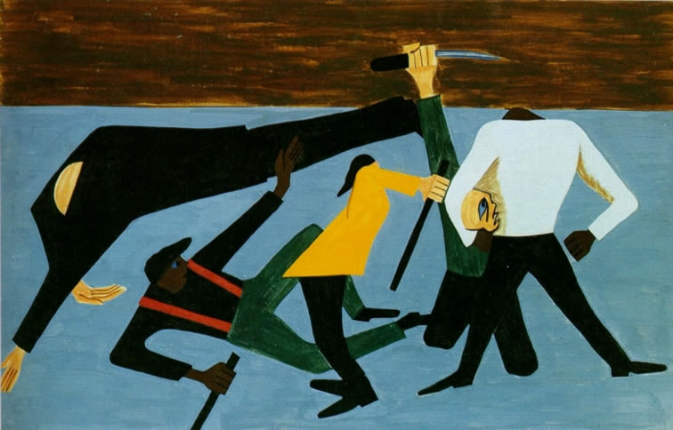 The Migration of the Negro, Panel 52 (1941) – Jacob Lawrence Tablo