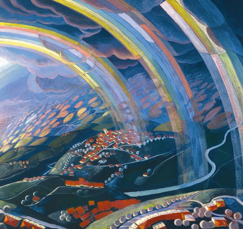The Miracle of Light While Flying (1931) – Gerardo Dottori Tablo