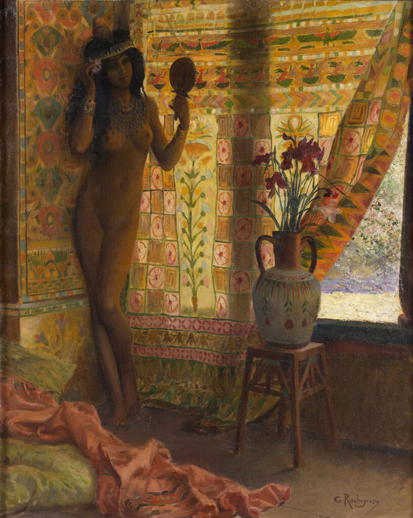 The Mirror – Georges Rochegrosse Tablo