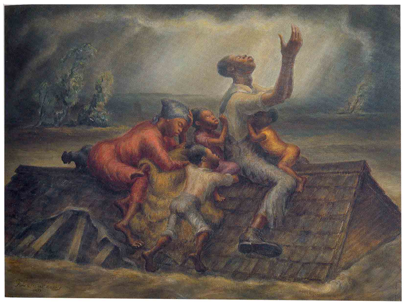 The Mississippi (1935) - John Steuart Curry Tablo