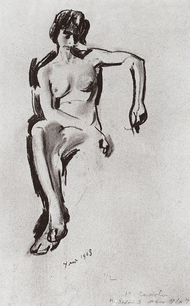 The Model (1903) – Konstantin Somov Tablo