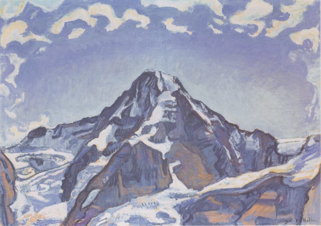 The Monk with clouds (1911) - Ferdinand Hodler Tablo