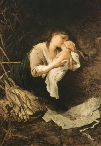 The Murderess of a Child 1877 – Gabriel von Max Tablo