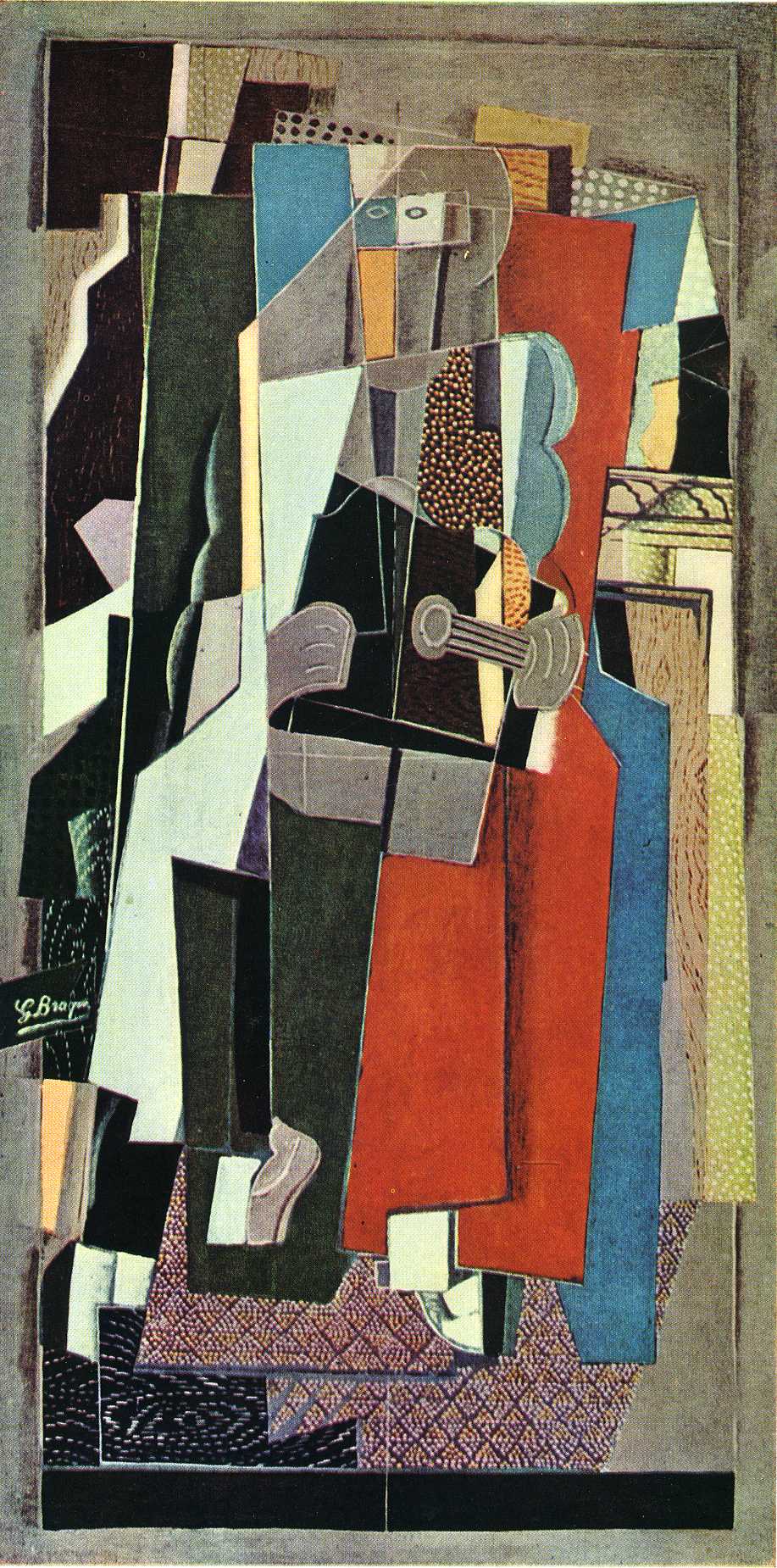 The Musician (1918) - Georges Braque Tablo