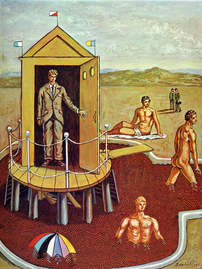 The Mysterious Bath (1938) - Giorgio de Chirico Tablo