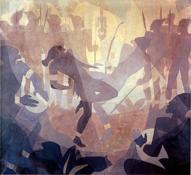 The Negro in African Setting (1934) – Aaron Douglas Tablo
