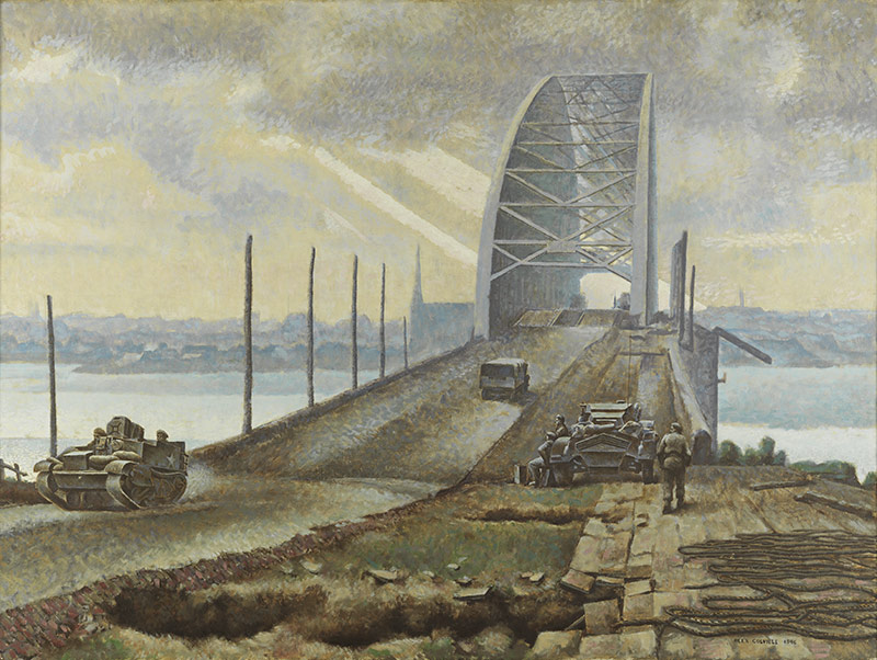 The Nijmegen Bridge, Holland (1946) - Alex Colville Tablo