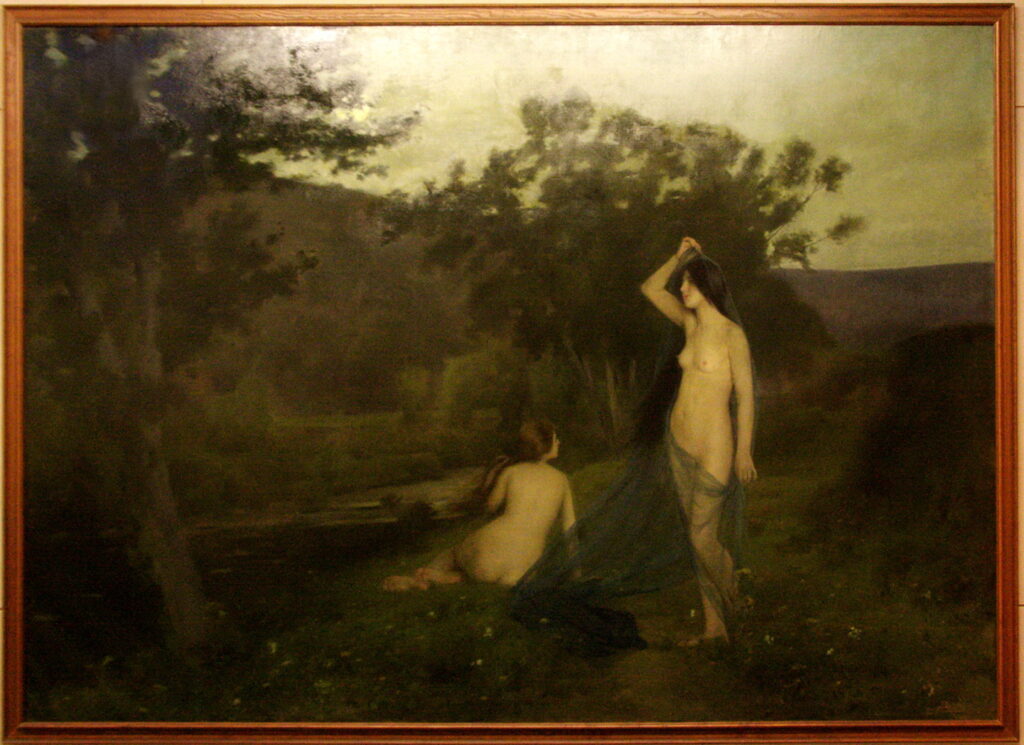 The Nymphs of the Oca river (1898) - Joan Brull Tablo