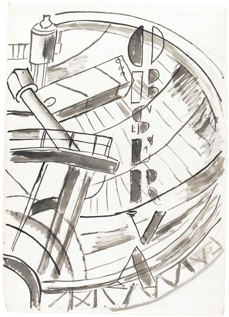 The Observatory, study for the City - Fernand Léger Tablo