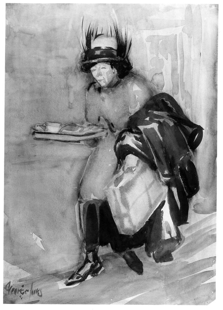 The One Armed Lunch (1920) - George Luks Tablo