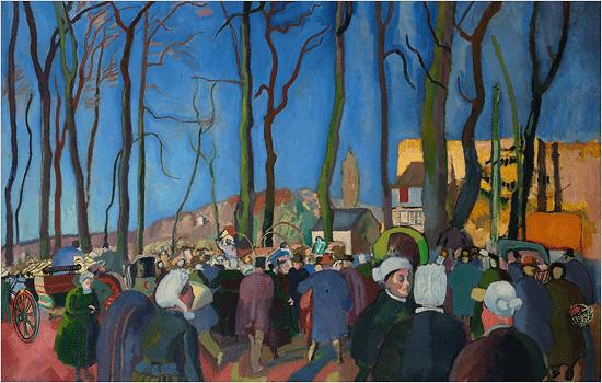 The Onion Market (1907) - Raoul Dufy Tablo