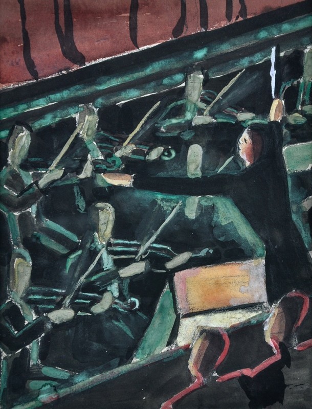 The Orchestra Pit, Theatre Royal (1935) - Dorrit Black Tablo
