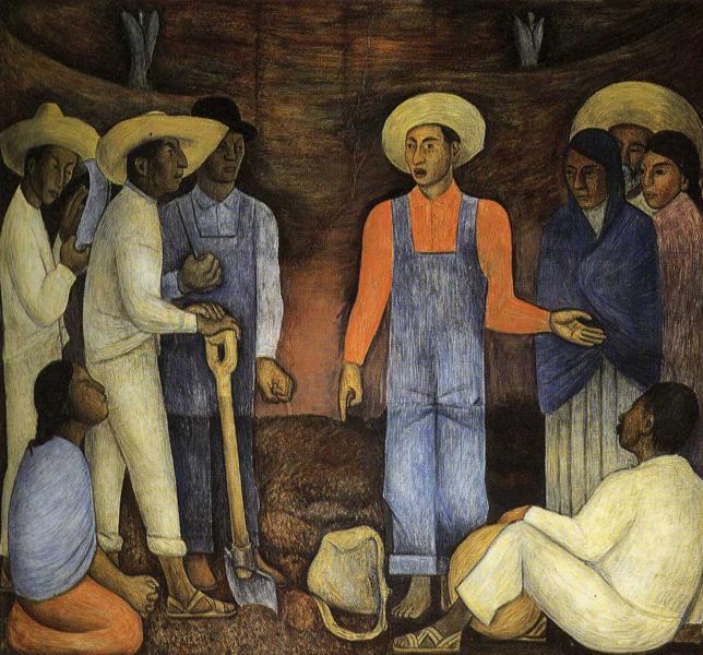 The Organization ofThe Agrarian Movement (1926) – Diego Rivera Tablo