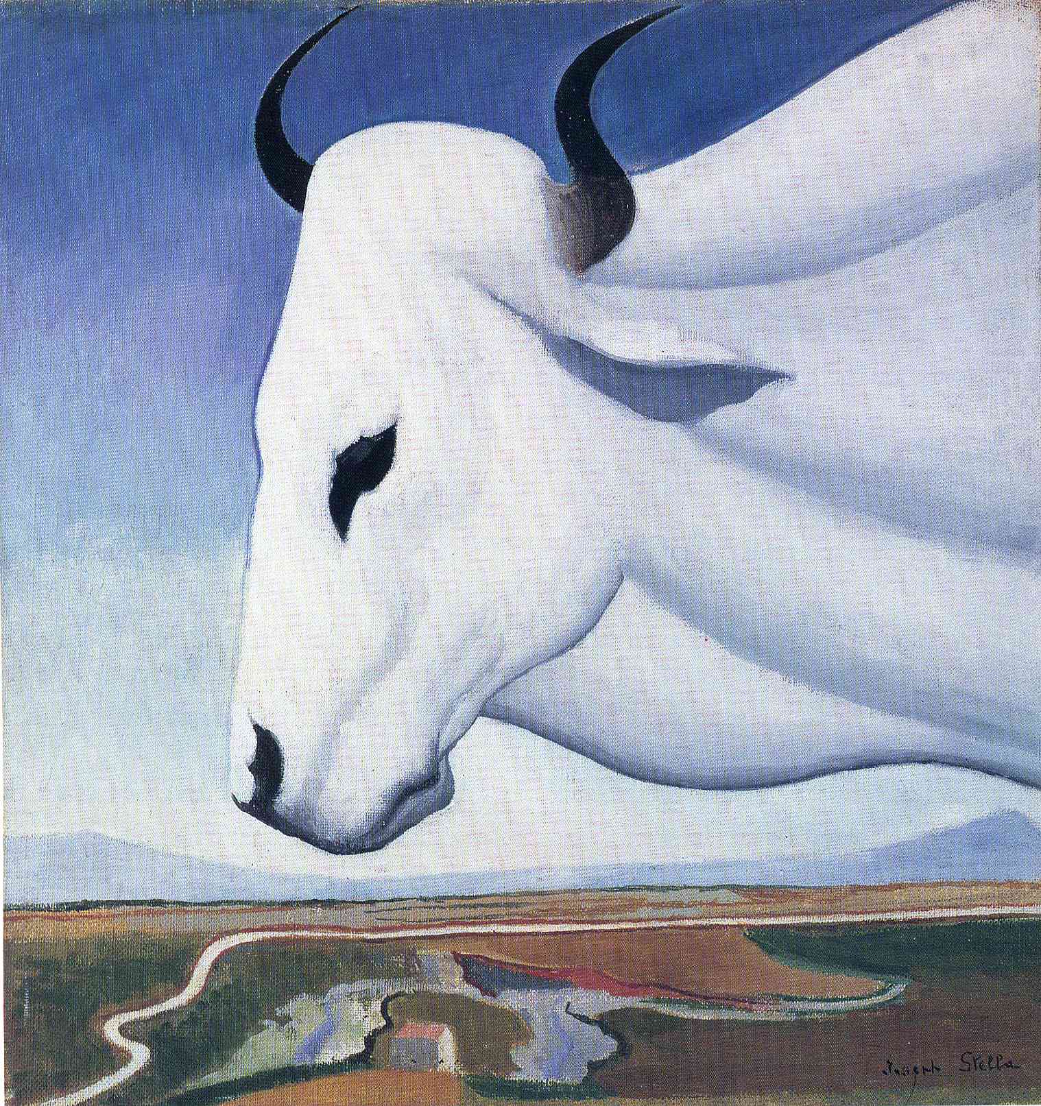The Ox (1929) - Joseph Stella Tablo
