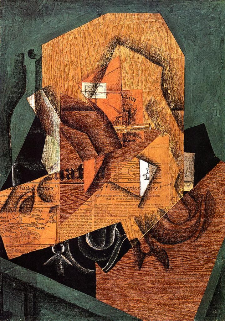 The Packet of Coffee (1914) - Juan Gris Tablo