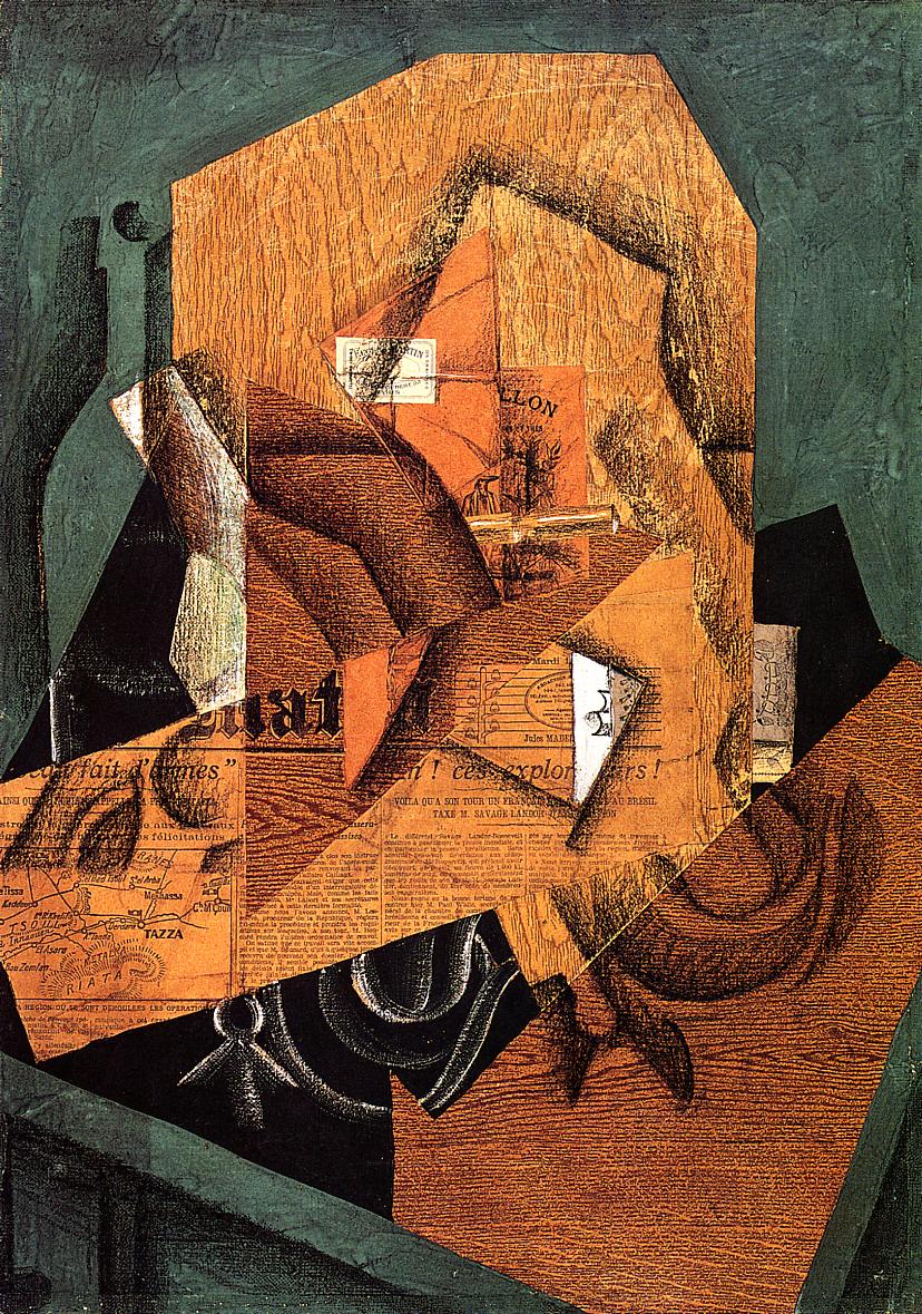 The Packet of Coffee (1914) - Juan Gris Tablo