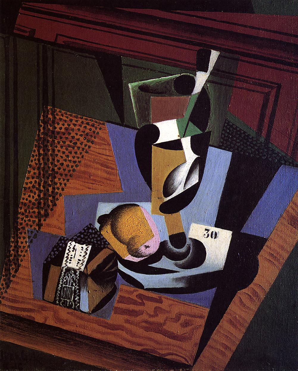 The Packet of Tobacco (1916) - Juan Gris Tablo