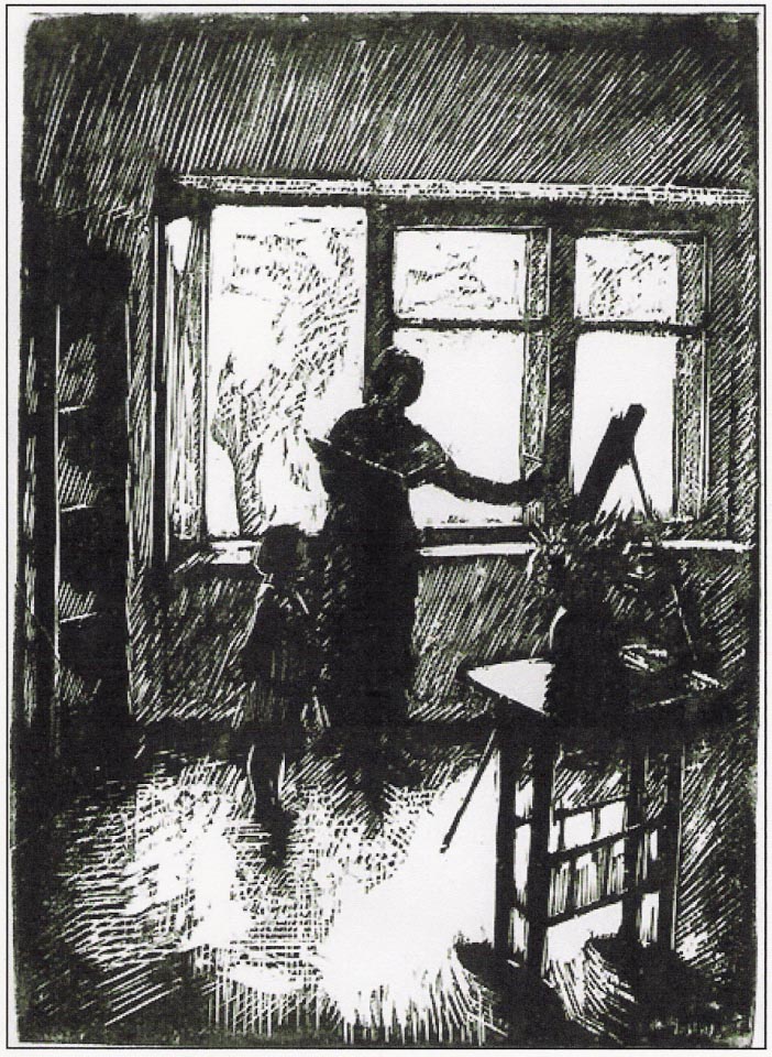 The Painter 1928 - Wojciech Weiss Tablo