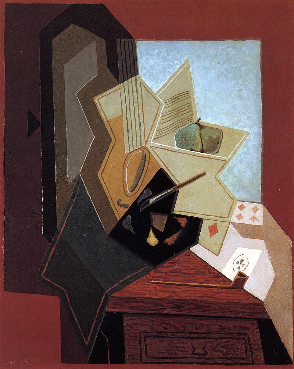 The Painter`s Window (1925) - Juan Gris Tablo