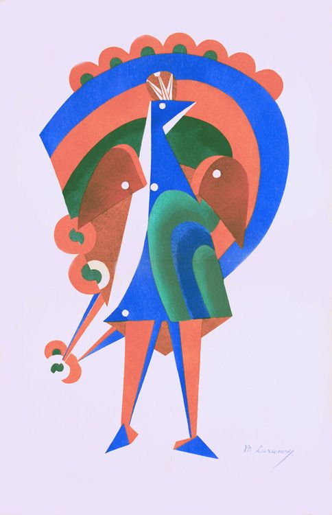 The Peacock Mechanical Costume (1919) - Mikhail Larionov Tablo
