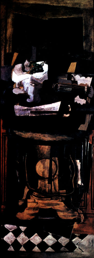 The Pedestal (1921) - Georges Braque Tablo