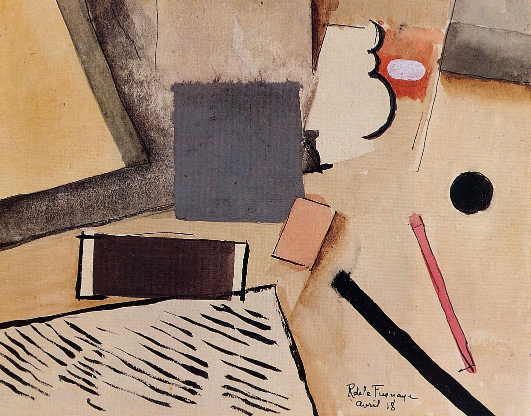 The Penholder (1918) - Roger de La Fresnaye Tablo