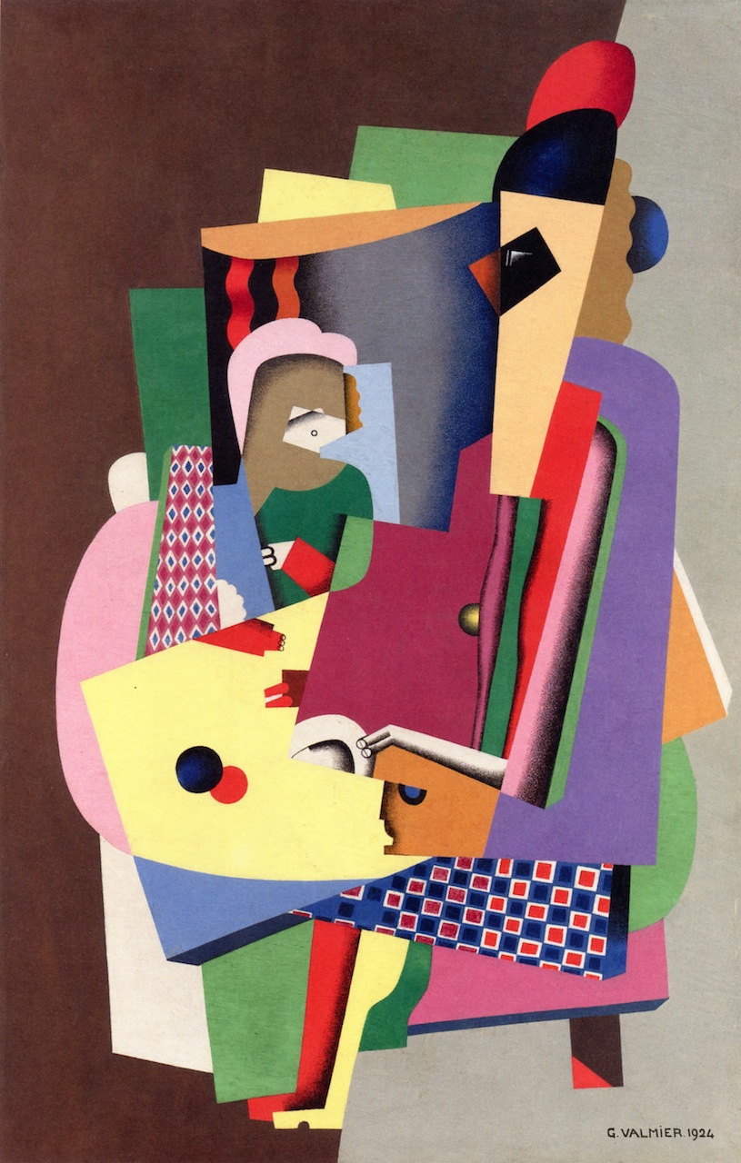The Piano Lesson (1924) - Georges Valmier Tablo