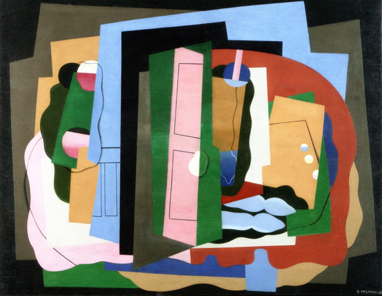 The Pink Door (1927) - Georges Valmier Tablo